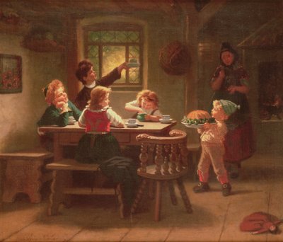 The Birthday Cake by Ludwig August or Louis August Schwiter